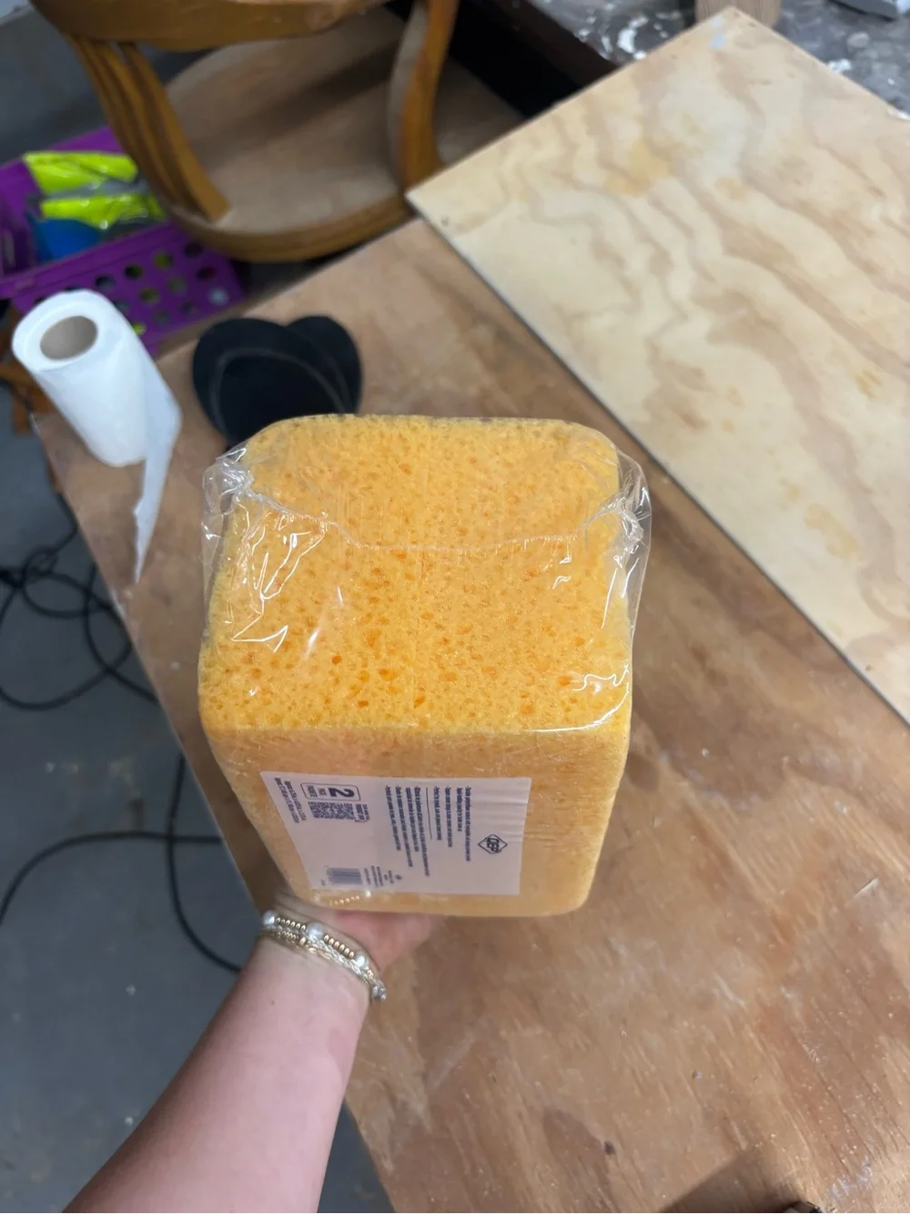 Floor Accessories Yellow Finish Sponge - Pack of 3